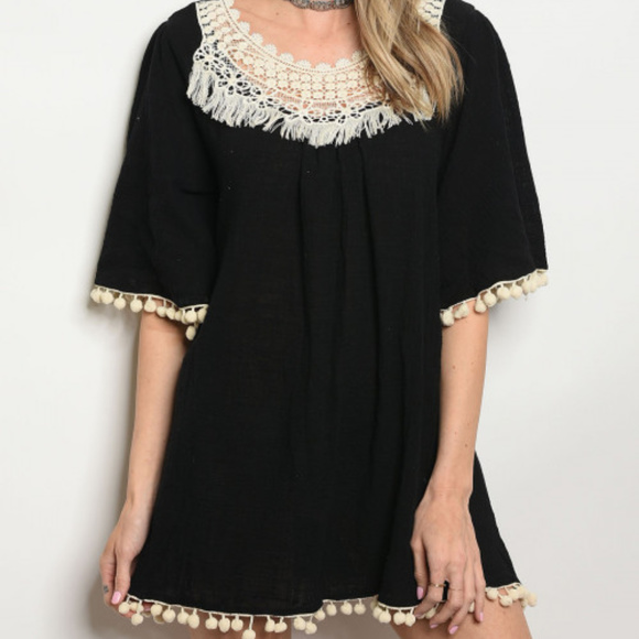 ... Dresses & Skirts - BLACK TUNIC DRESS / TOP